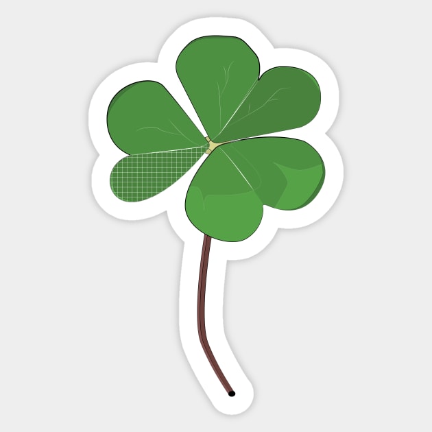 Flora Vignette: Clover Sticker by Crafting Yellow